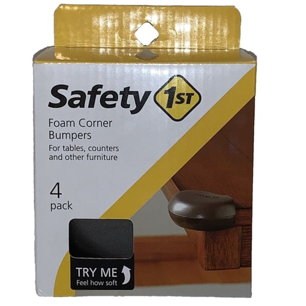 Foam Corner Bumpers 4 pack New in Box Child Protection by Safety 1st Brown